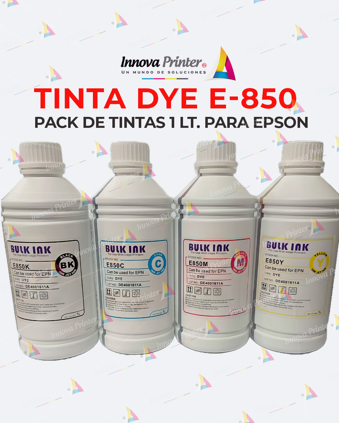 TINTA DYE EPSON E-850 1LT -PACK