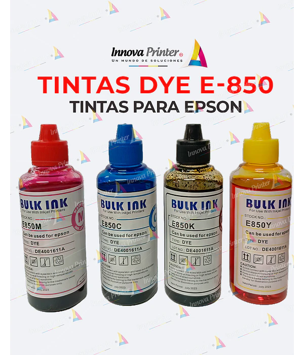 TINTAS EPSON DYE  E- 850- PACK