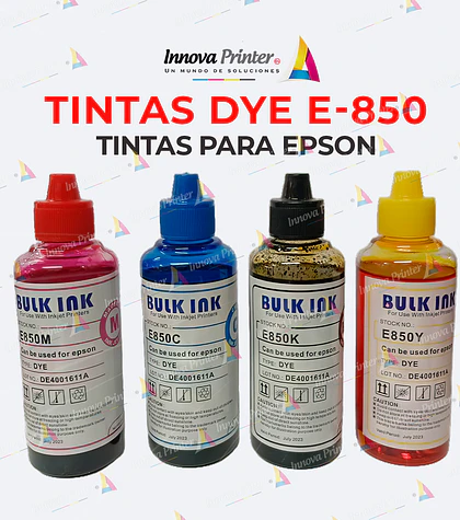 TINTAS EPSON DYE  E- 850- PACK