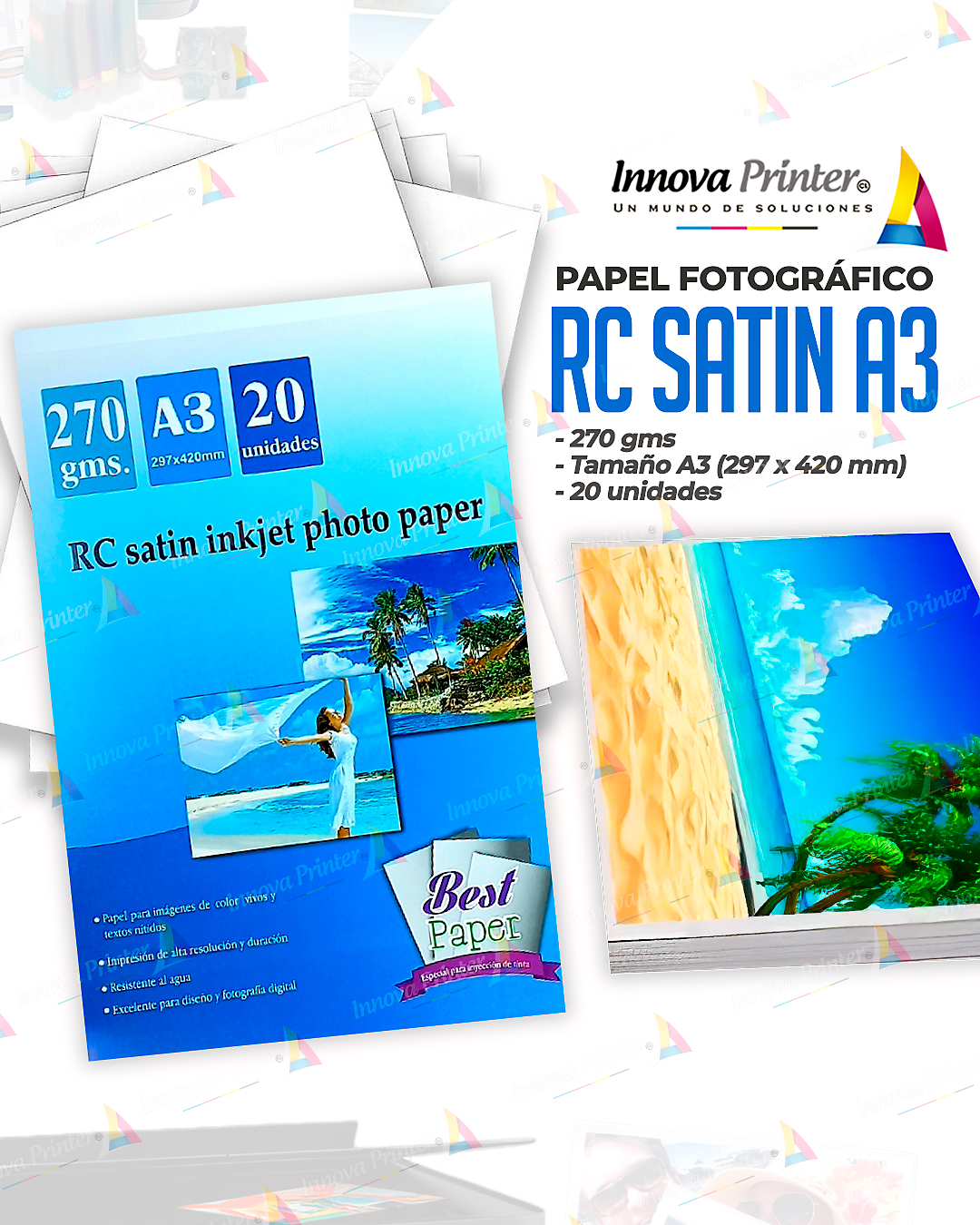 RC SATIN A3 270 GMS