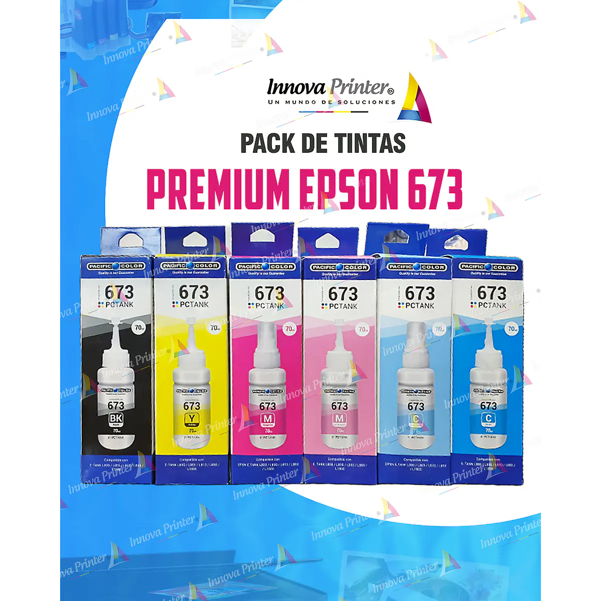 PACK TINTAS EPSON 673- 70ML