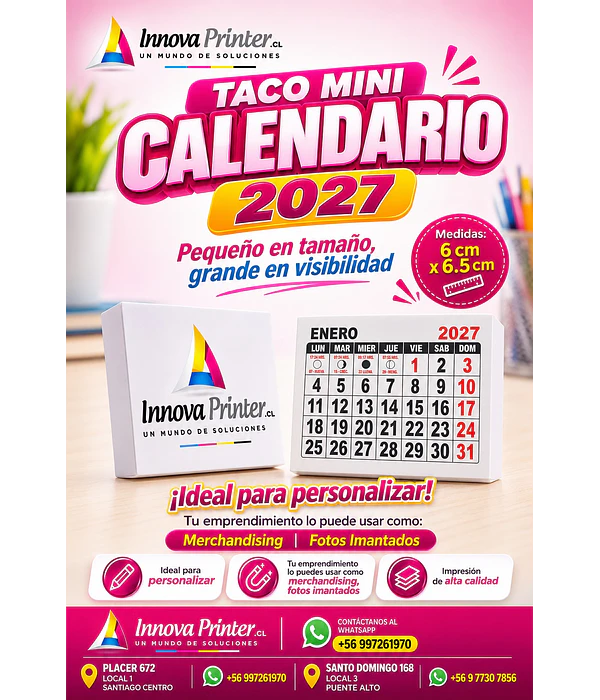 Taco mini Calendario 2027