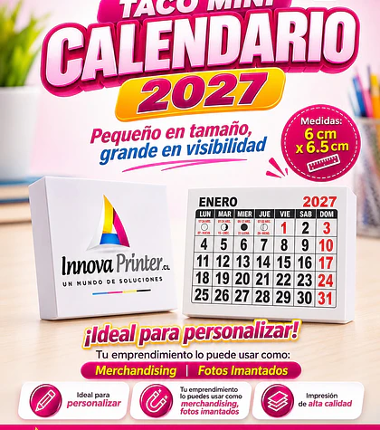 Taco mini Calendario 2027