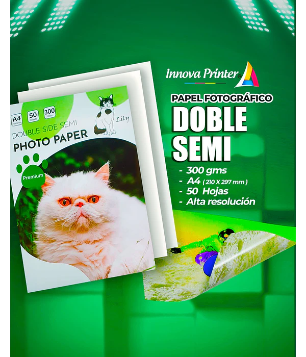 DOBLE SEMIBRILLO A4 300GMS