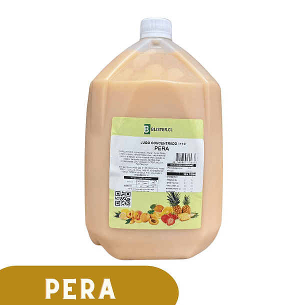 Jugo Concentrado 5 litros Sabor Pera