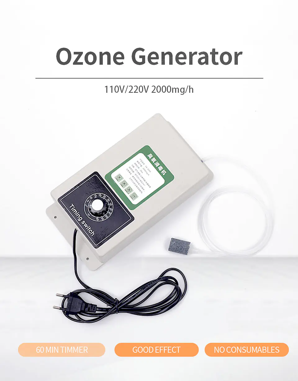 Generador De Ozono 2000 Mg/h Hogar Esterilizador Aire Y Agua 5