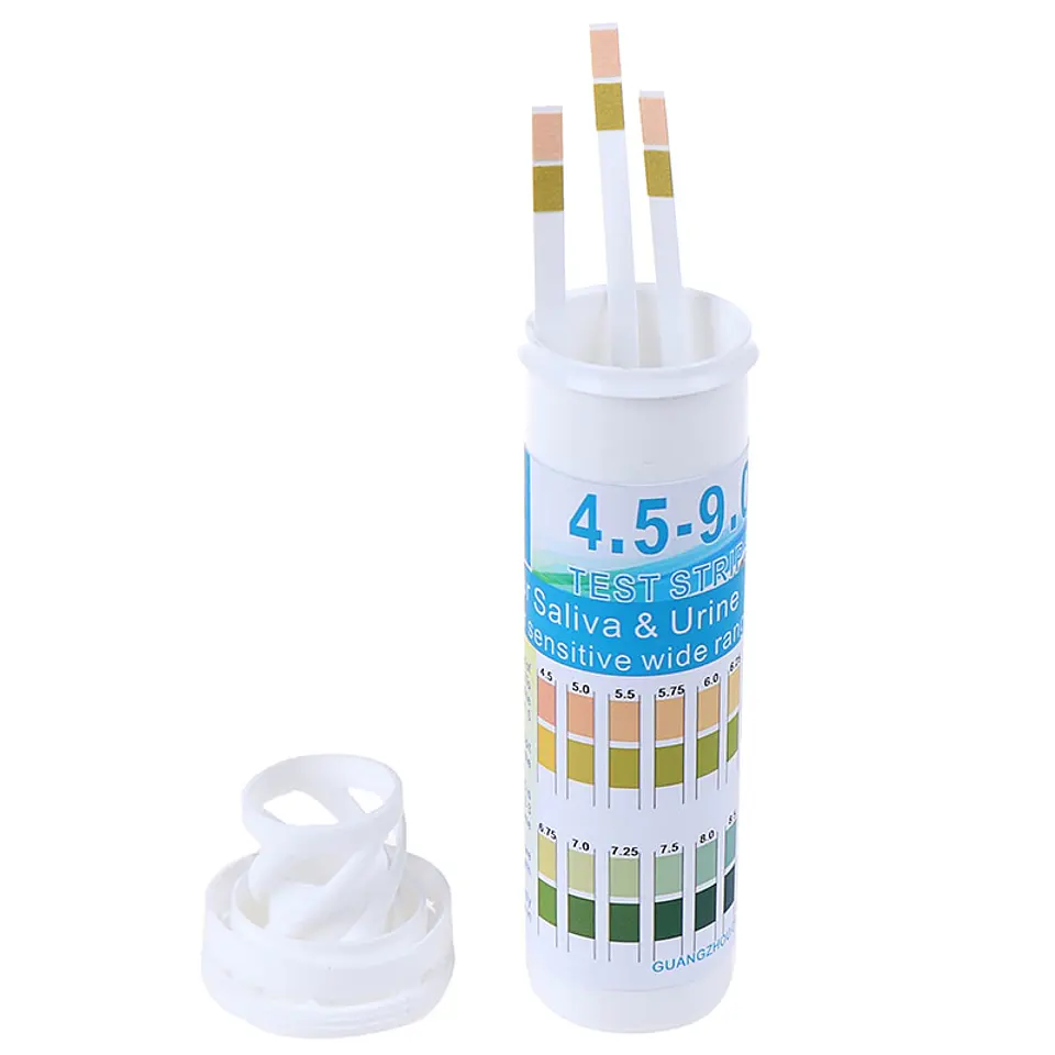 Tiras Reactivas pH para Orina y Saliva | 150 Tiras Medidoras de pH 3