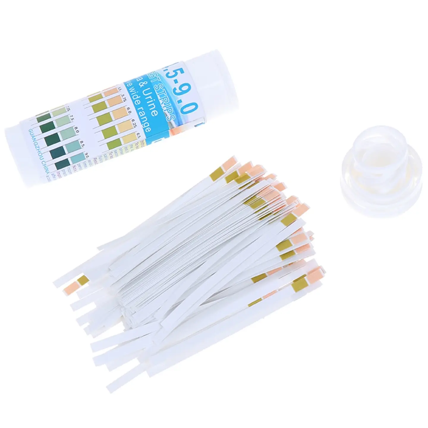 Tiras Reactivas pH para Orina y Saliva | 150 Tiras Medidoras de pH 5