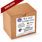 Tornillo Con Arandela 8 x 1 1/2 ZINC Caja 800 Piezas 1