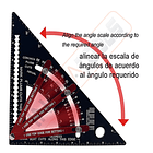 Regla Triangular Ajustable Aluminio 2