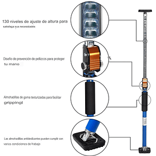 Tercera mano, poste de soporte ajustable 1 PZA