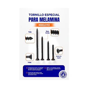 Tornillo Cabeza Plana Cuadro Rosca Sierra Punta Daga 5 x 1 1/2