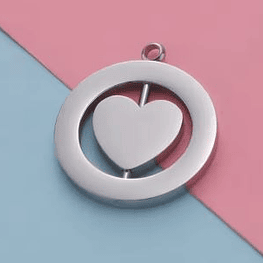 COLLAR DIJE PERSONALIZADO  - plateado