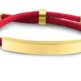PULSERA AJUSTABLE  - roja