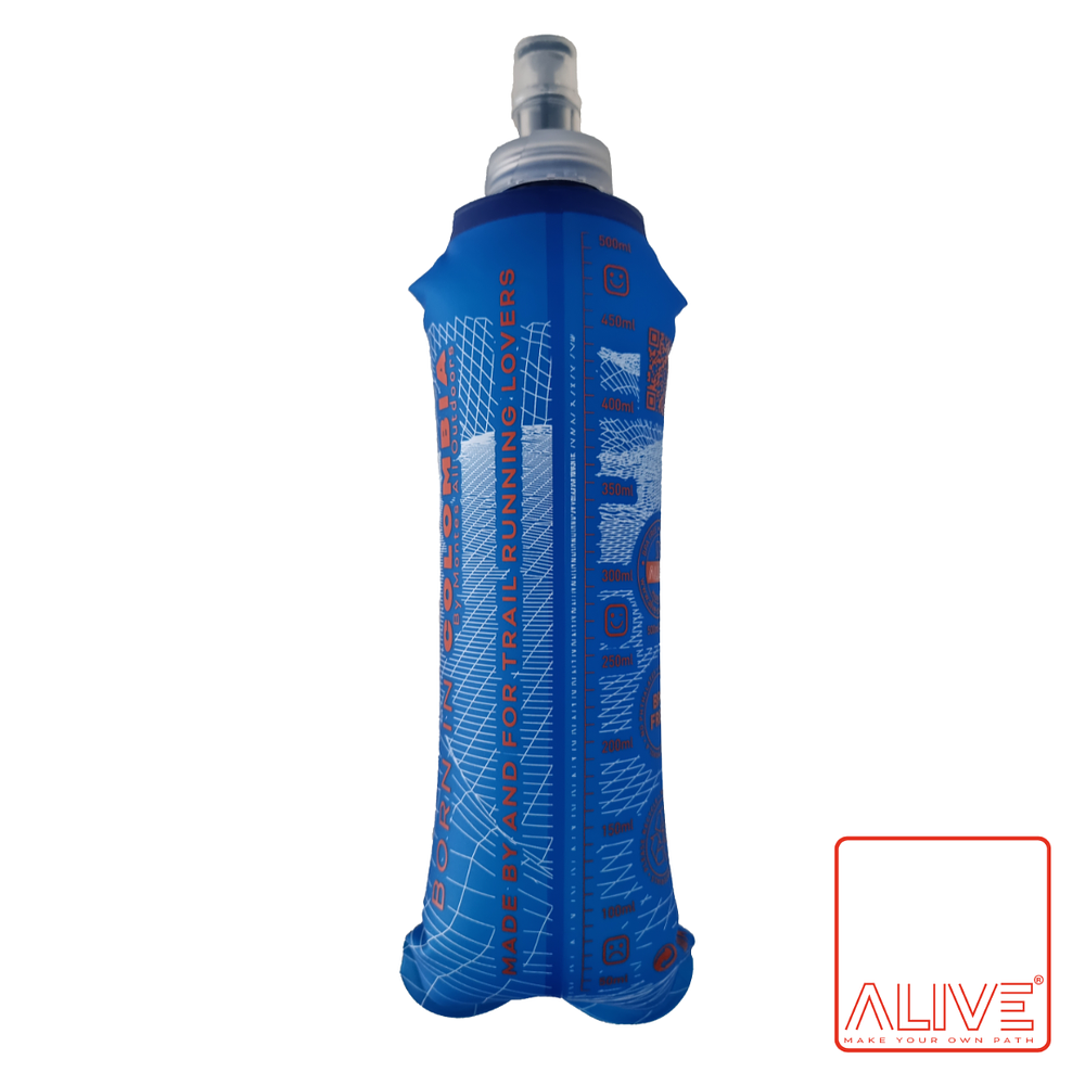 Soft Flask ALIVE Forth 500ml. Azul.