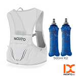 Chaleco de Hidratacion INOXTO TopSpeed Space 3.5L. Gris + 2 Soft Flasks ALIVE de 500ml.