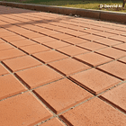 Baldosa 16 panel roja 40x40 2