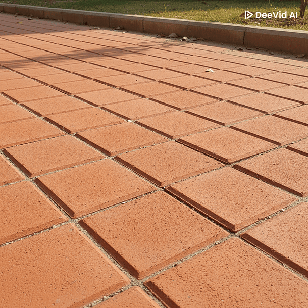 Baldosa 16 panel roja 40x40 2