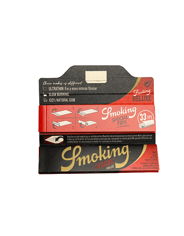 Mortalha Smoking King Size Deluxe com 33 TIPS - 110 x 44 mm