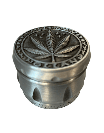 Grinder Amsterdam 30mm 4 Partes com Leaves