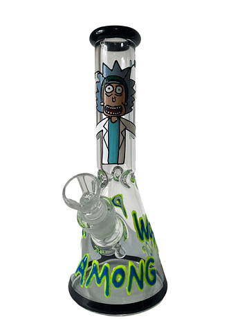 Glass Bong Rick and Morty 25cm 