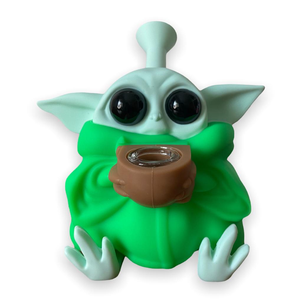 Bong de silicone Baby Yoda