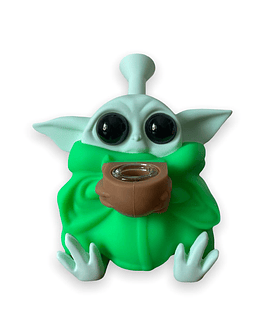Bong de silicone Baby Yoda