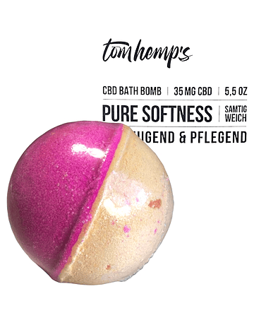 Tom Hemp's Bath Bomb Pure Softness - 155g