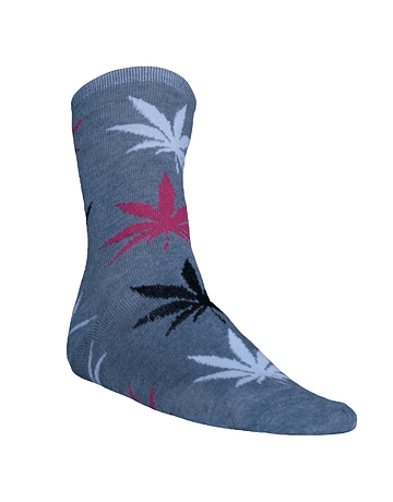 Cannabis Socks Unisex Gray 40cm 