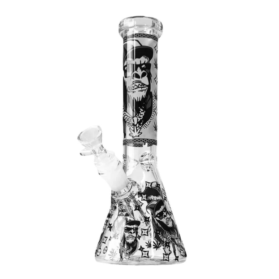 Glass Bong Gorilla Nero 25cm 
