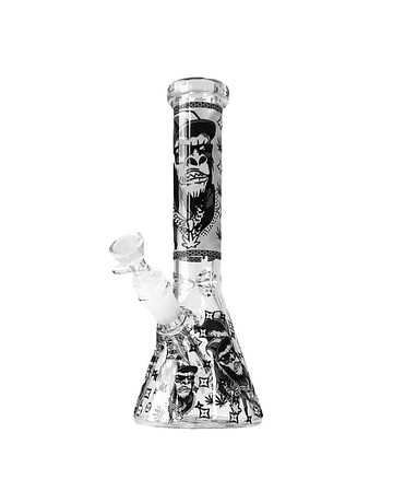 Glass Bong Gorilla Nero 25cm 