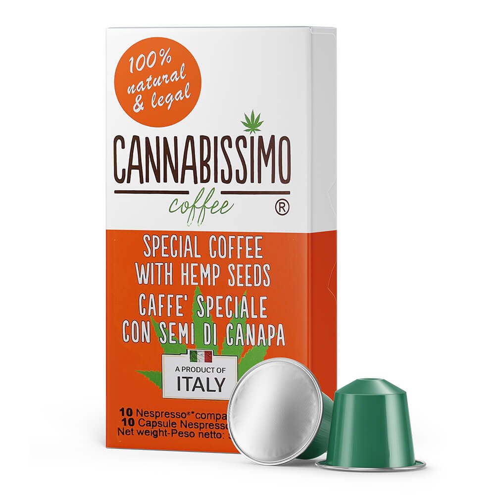 Nespresso Coffee with Hemp Seeds (10 capsules)
