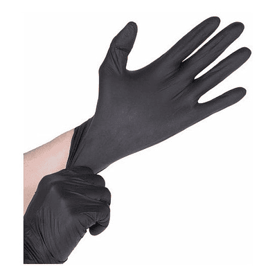 Guantes Negros Nitrilo Heile