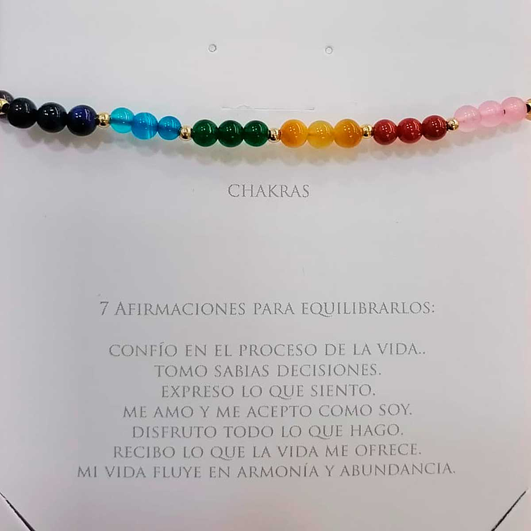 Pulsera chakras