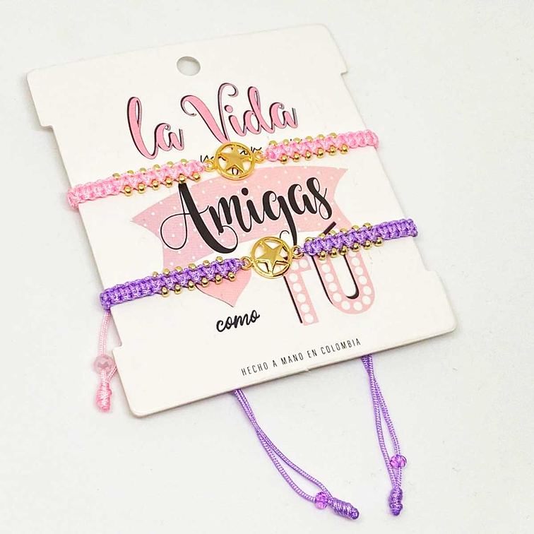 Dúo pulseras mejores amigas 