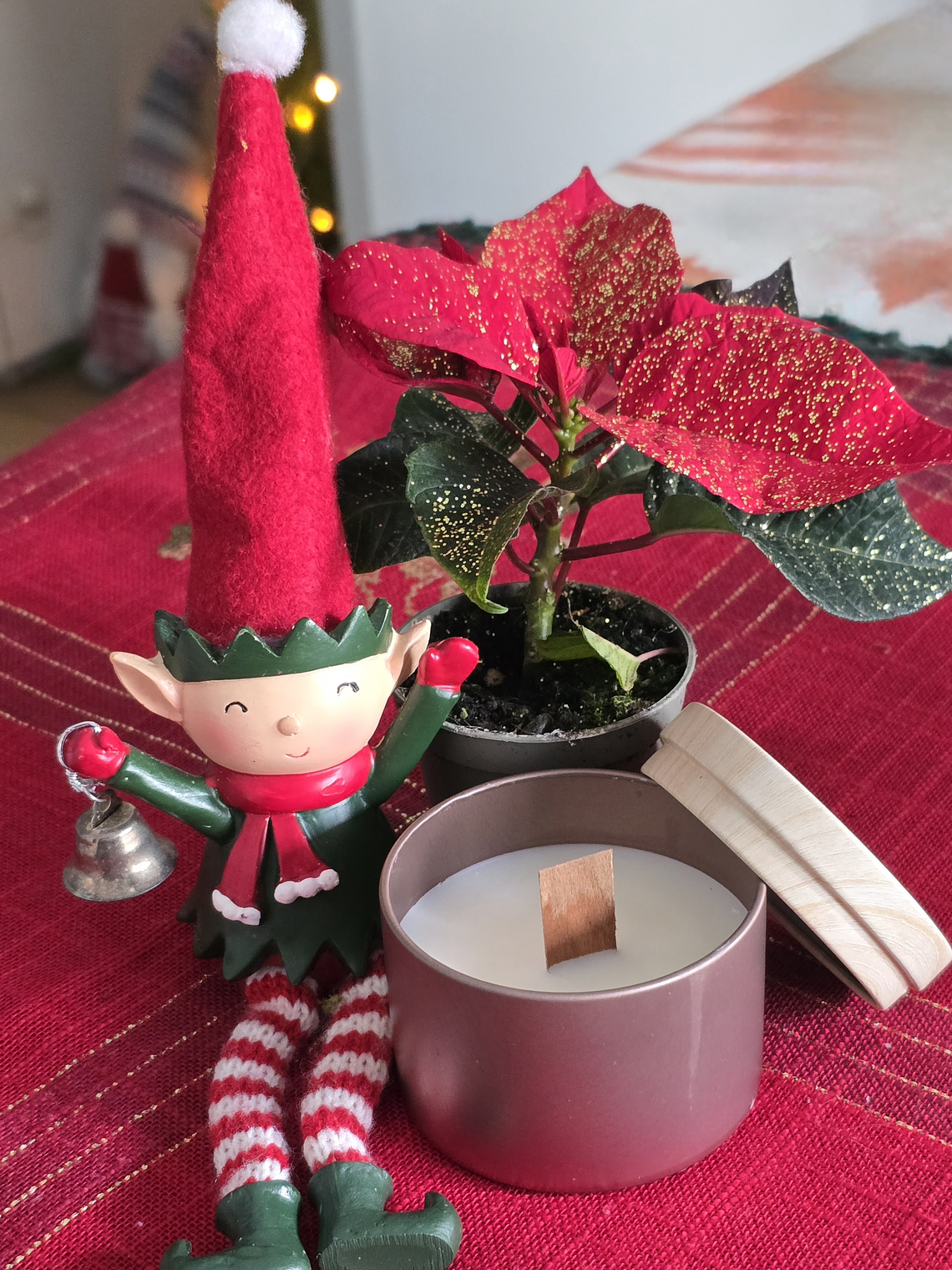 Vela artesanal de cera de Soja com pavio de madeira 1