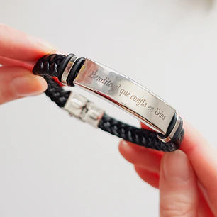Pulsera trenzada “Bendito el que confía en Dios” – Jeremías 17:7