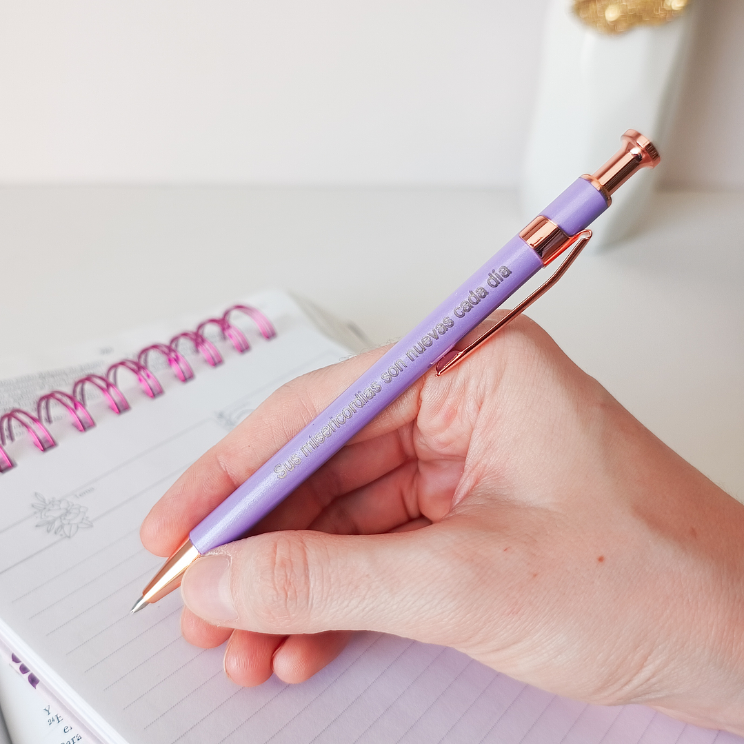 Lapicera Retráctil “Sus misericordias son nuevas cada día” 1