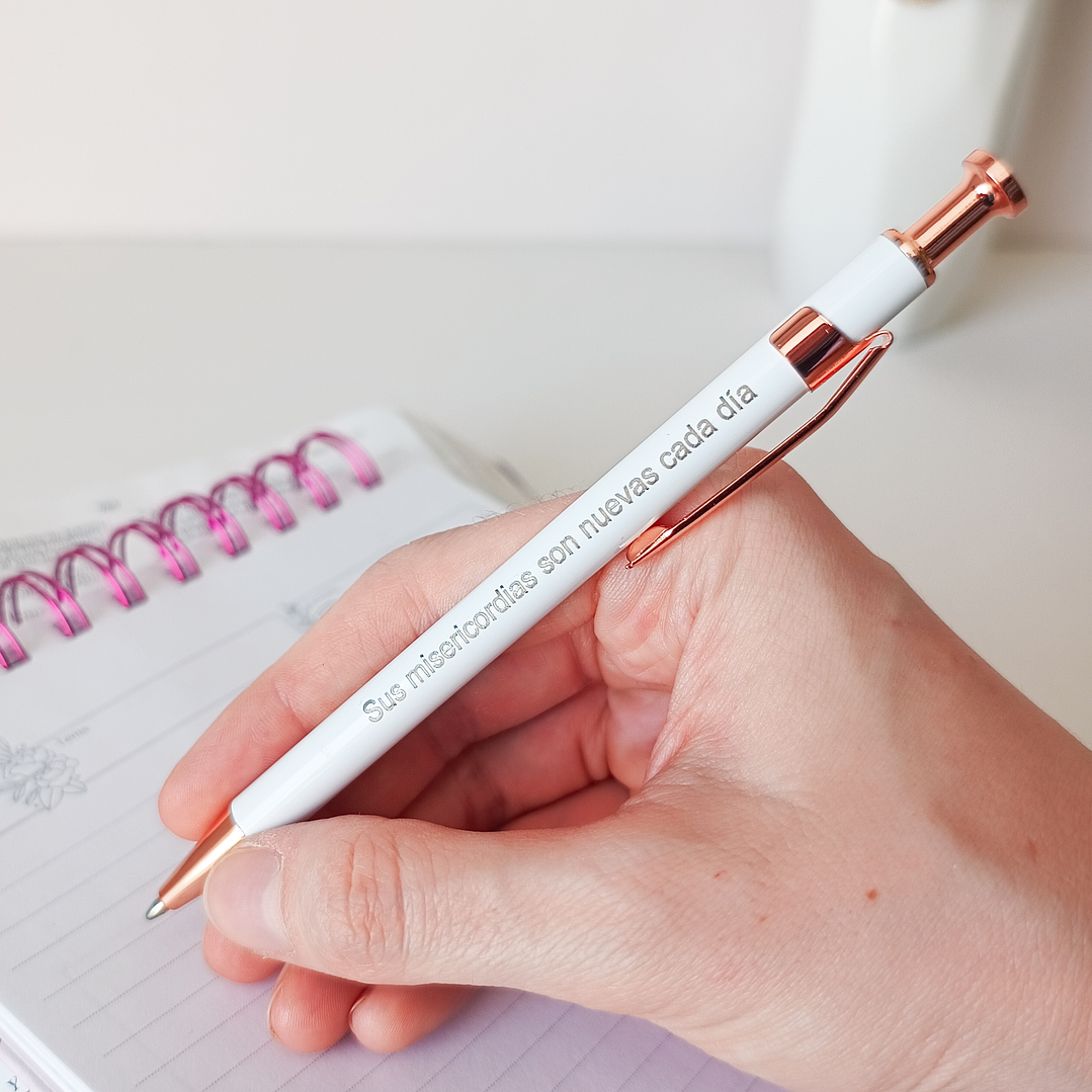 Lapicera Retráctil “Sus misericordias son nuevas cada día” 2