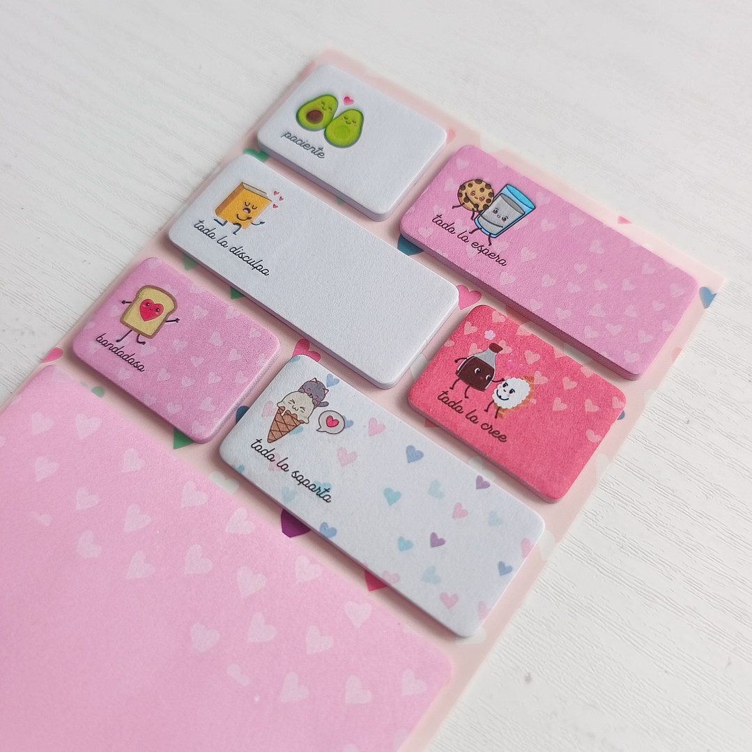 Set de notas adhesivas Amor 3