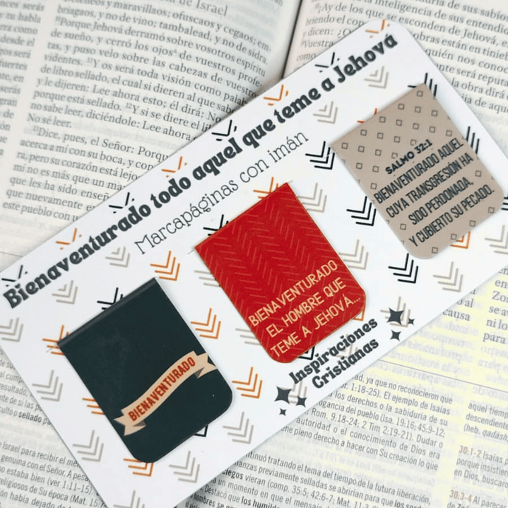 Marcapáginas con Imán – Set de 3 (Varones) 5