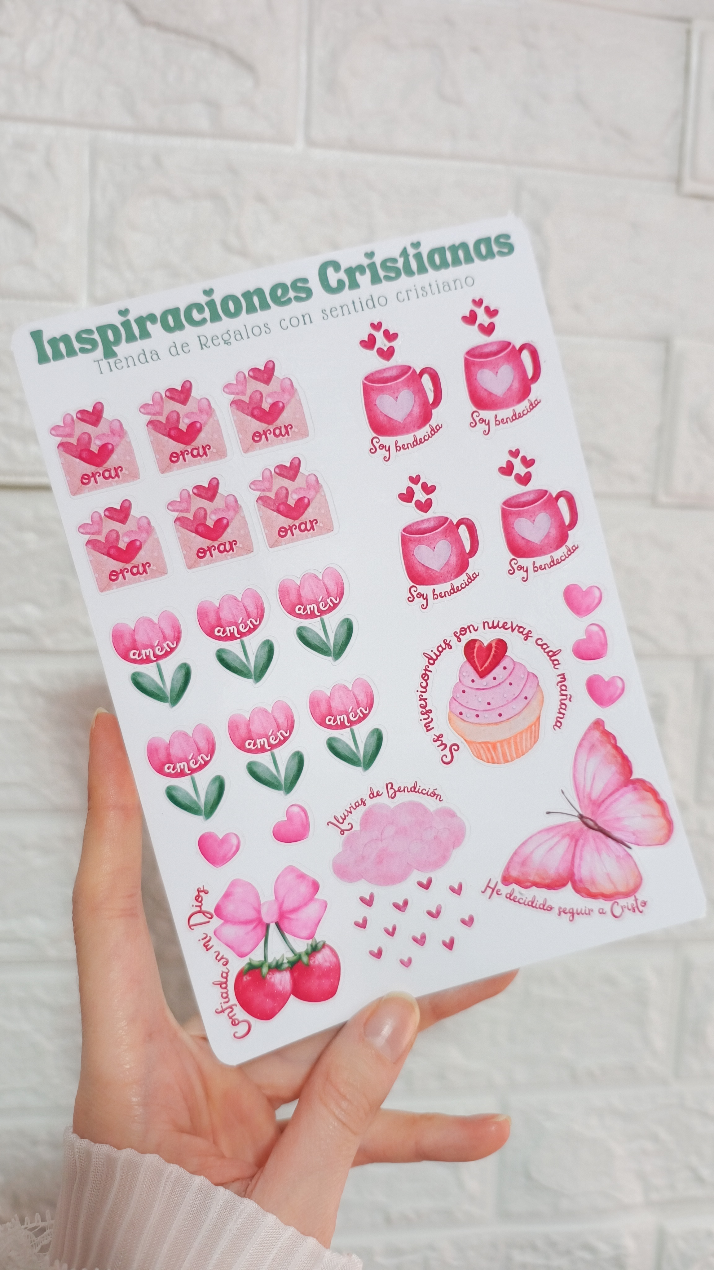 Stickers Laminados Rosa