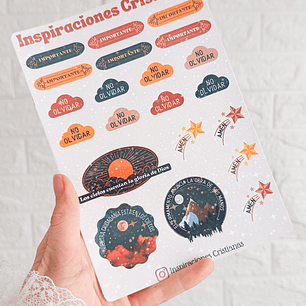 Stickers holográficos cielo