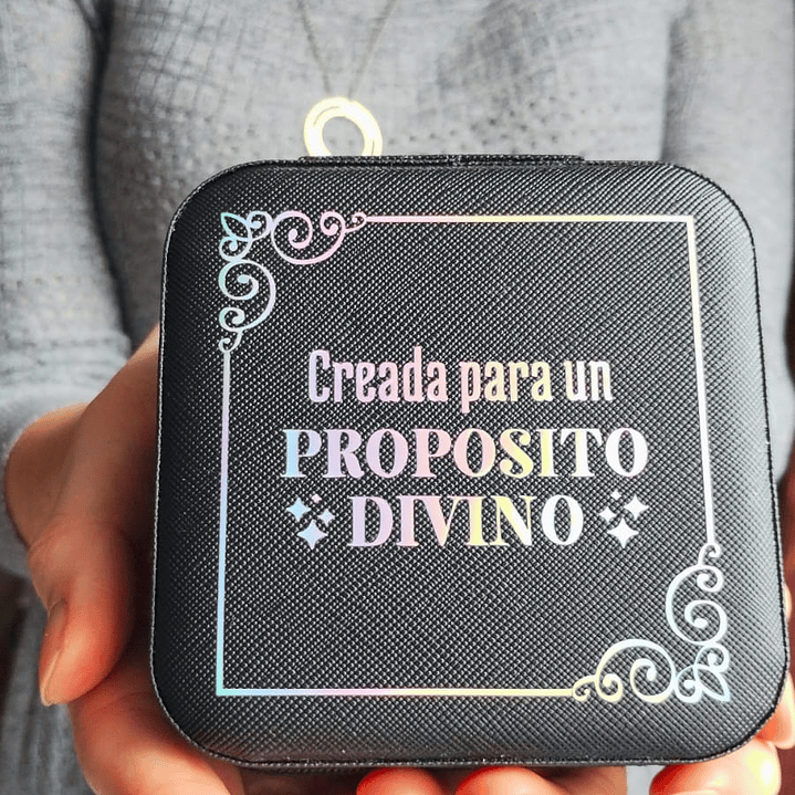 Joyero Estampado “Creada para un propósito divino” 1