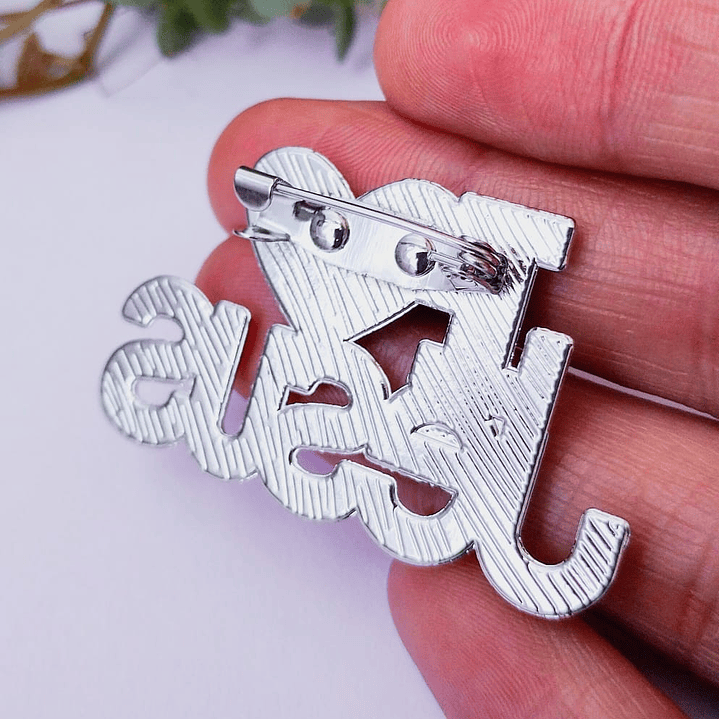 Pins I ❤️ Jesus plateado / dorado 3