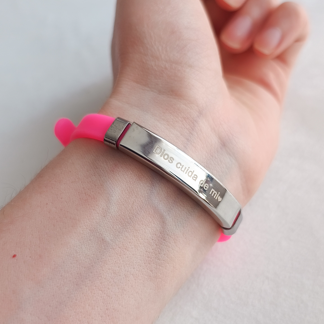 Pulsera de silicona “Dios cuida de mí” 6