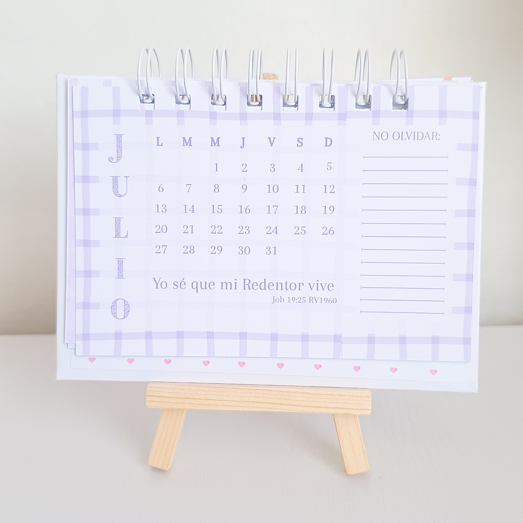 Calendario de Escritorio 2026 – “Tú eres mi Dios, en tus manos están mis tiempos” 8