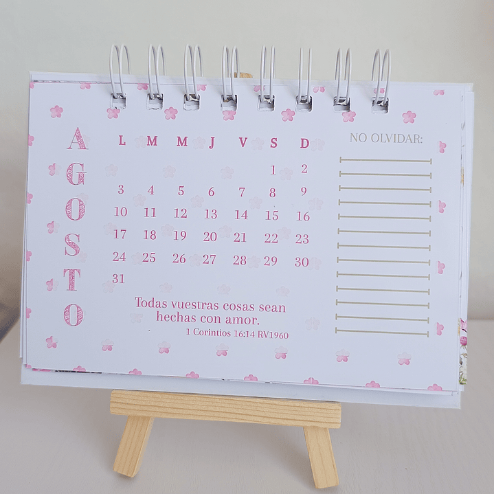 Calendario de Escritorio 2026 – “Tú eres mi Dios, en tus manos están mis tiempos” 4