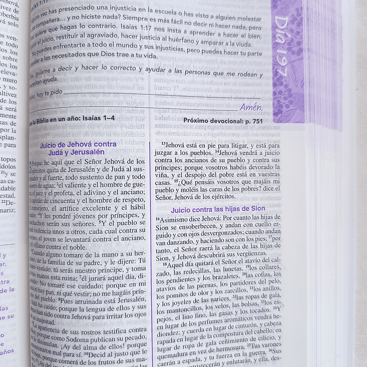 Biblia de la joven conforme al corazón de Dios RV 1960 8