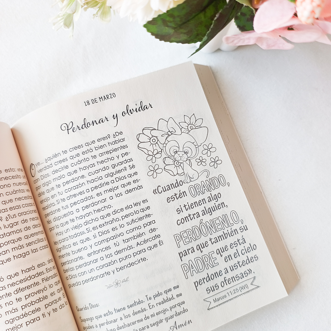 Devocional Ilustrado para Niñas – 366 días del arte de colorear y devociones plenas de fe 2